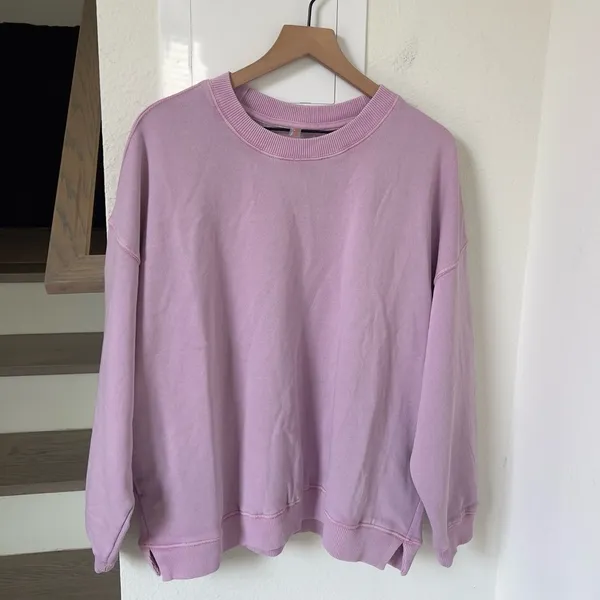 Free People All Star Solid Pullover in Jam Jewel Pink / Purple - NWT - Image 3
