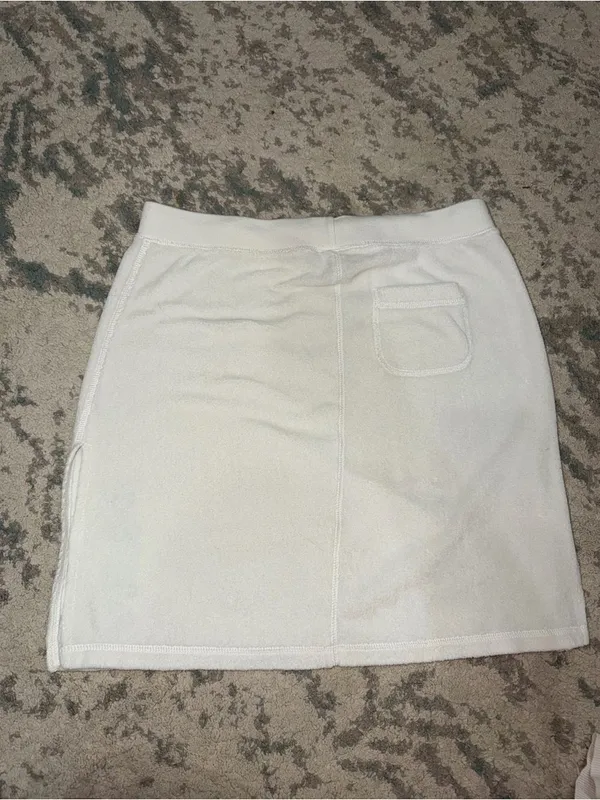 Abercrombie & Fitch Terry Cloth Foldover Mini Skirt Small Y2K - Image 3