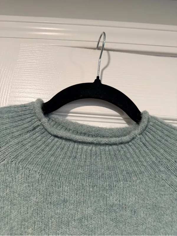 J.Crew Size S Sage Green Merino Wool Alpaca Blend Crewneck Sweater - Image 2