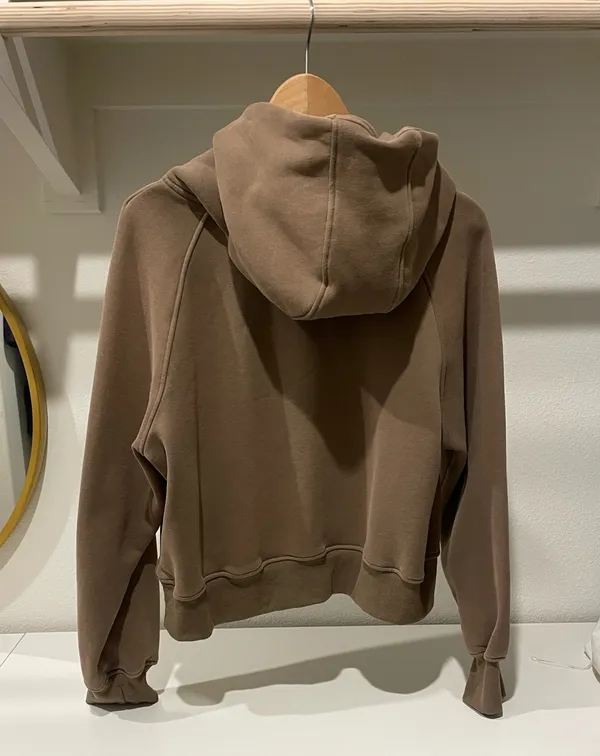 Half zip up hoodie Medium Brown - Image 5