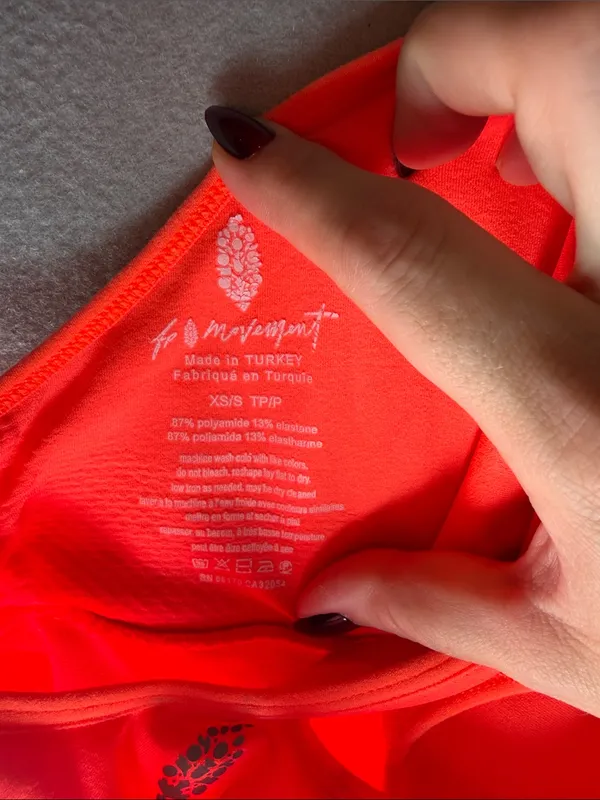 FP Movement by Free People Neon Coral womens Active Bodysuit - Image 3