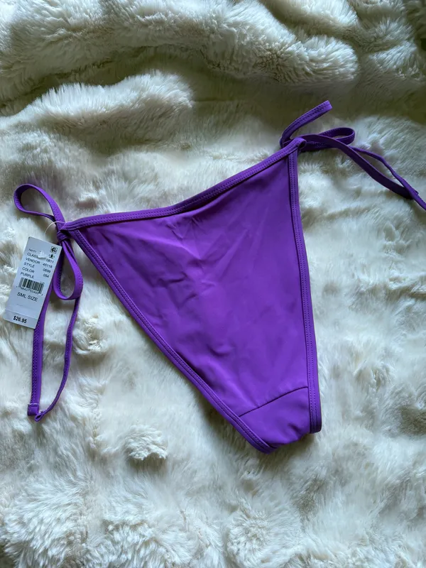 Pacsun Purple String Bikini Bottoms NWT - Image 6