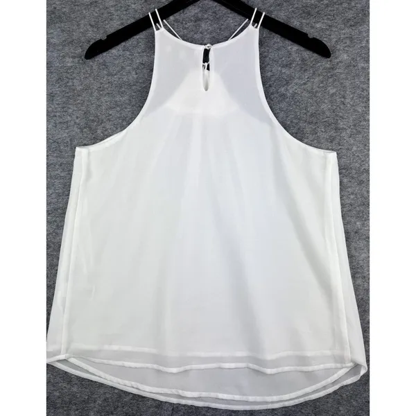 Naked Zebra Ladies Halter Blouse, Bead Embellished Front, Sleeveless, Size Large - Image 2