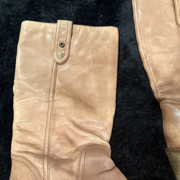 UGG Brown Leather "Josie" Pull On Boots - S/N 1001643 - US 7 EU 38 - Image 4
