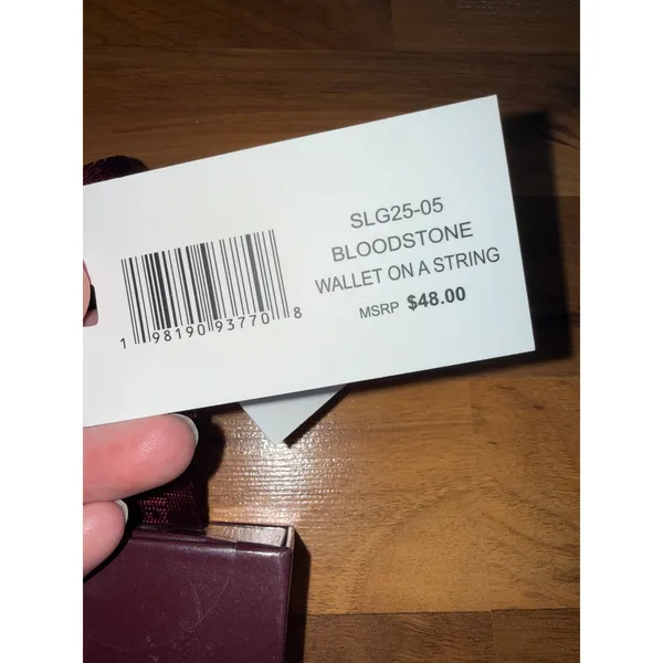 Steve Madden Wallet on a String Womens OS Bloodstone New Quilted Crossbody‎ Bag - Image 3