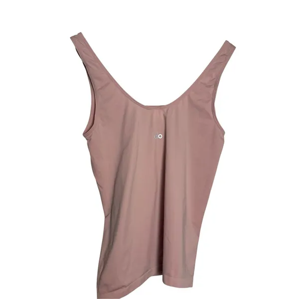 Alo Yoga Light Pink Sleeveless Scoop Neck Athletic Workout Tank Top Size Small - Image 4