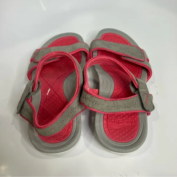 Dansko sandals‎ gray pink casual walking women’s size 39 - Image 6