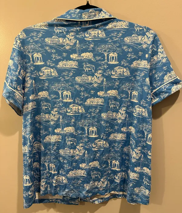 Lake Pajamas Nothing Finer UNC Chapel Hill Toile Pajama Top - Image 2