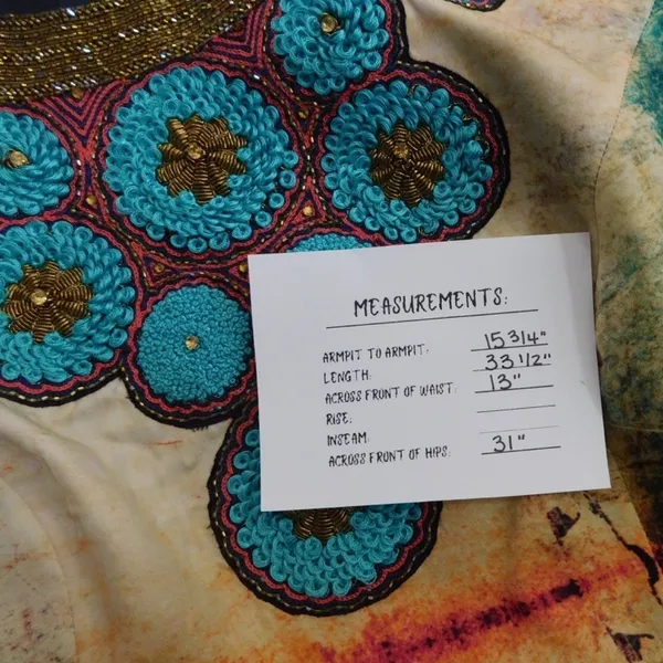Anthropologie BHANUNI BY JYOTI‎ Villette Dress Fit N' Flare Beaded Embellished 2 - Image 13