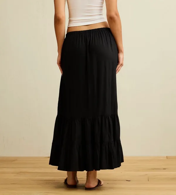American Eagle Outfitters Black Maxi Skirt - Image 3