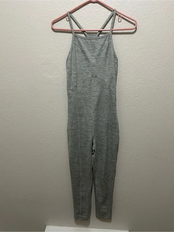 Free People Movement Ashford Side to Side Jumpsuit Gray Medium Activewear - Image 6