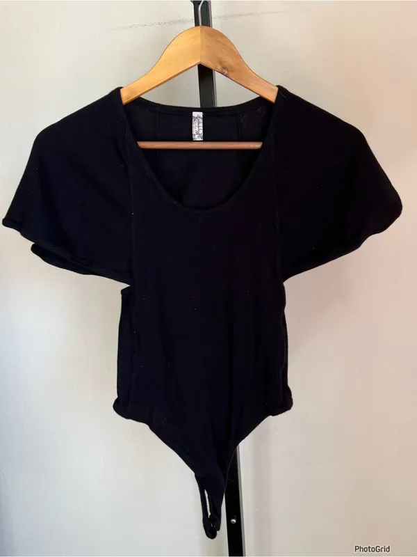 Free People Black Byron Bodysuit XS - Image 2