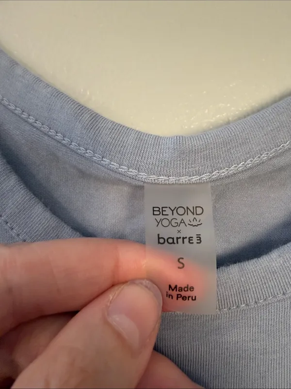 Beyond Yoga Barre 3 Light Blue A-Line Tank Top light blue size small - Image 2