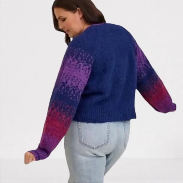 Torrid Chunky Ombre Wool Cardigan Sweater - Image 2