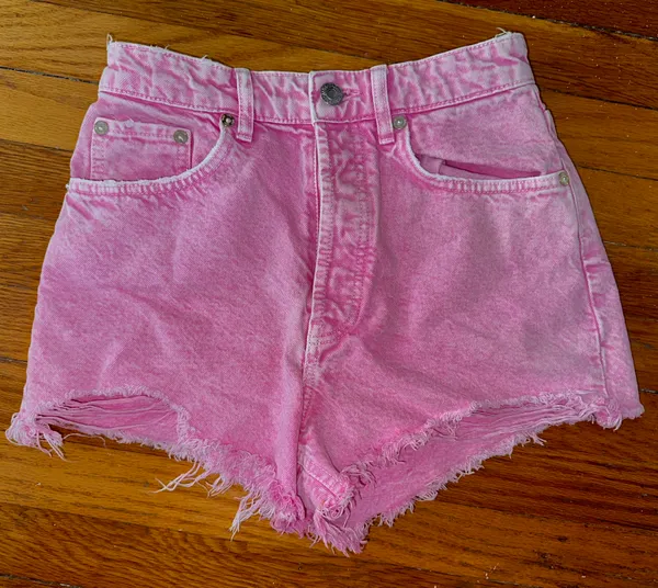 Jean Shorts Pink - Image 2