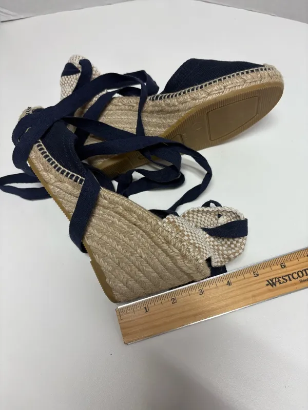 Alpargatera La Manual - Blue Espadrilles‎ With Jute Wedge - Size 37 (6.5 US) - Image 6