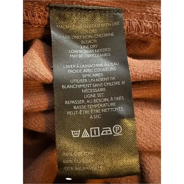 Anthropologie Pilcro Corduroy Popover Tunic Top in Brown Large 70s Fall Bohemian - Image 10