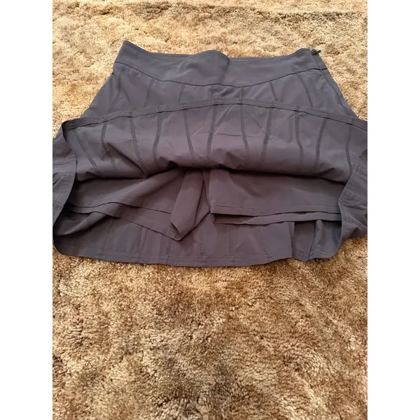 Athleta Wear About Pleated Active Skort Gray Tennis Golf Skirt Athleisure EUC - Image 3