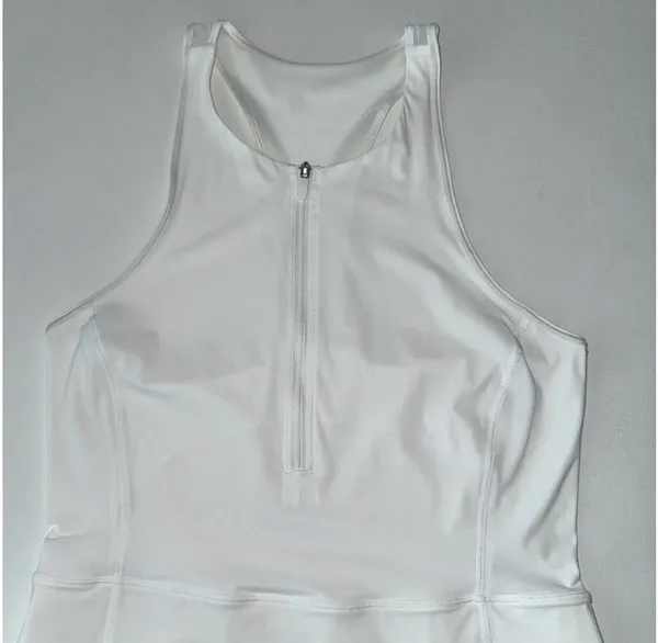Lululemon Perf-ect Your Pace Dress White Size 8 Dress Skort Pickleball Tennis - Image 10
