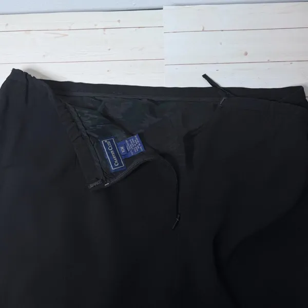 Vintage 90s Charter Club Black Pencil Skirt Plus Size 16 W Knee Length Office - Image 5