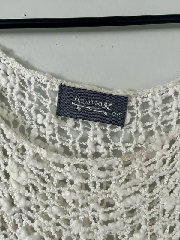 Knit top / coverup White - Image 3