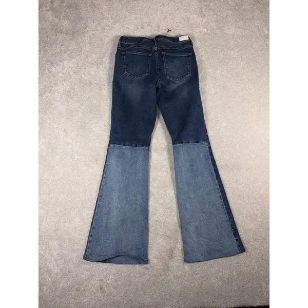 Dear John Panorama Stretch Flare Denim Jeans Women's‎ colorblock 27 - Image 8