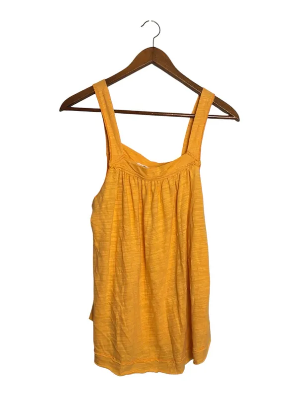 Free People We the Free Yellow Good For You Square Neckline Sleeveless Tank Top - Image 5