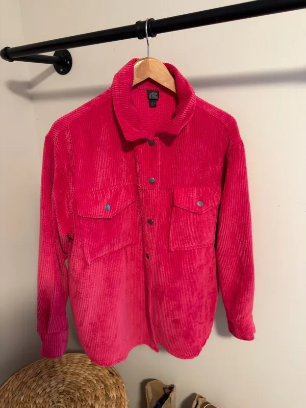 Wild Fable Pink Corduroy Shacket Shirt Jacket - Image 6