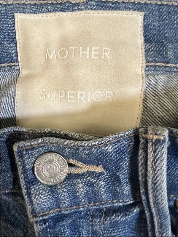 Mother Superior “The Insider Ankle Chew” In Destroyed Bills Wash Size 25 - Image 3