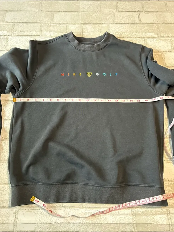 Nike Golf Crewneck Sweatshirt with Multicolor Logo Activewear Size small - Image 6