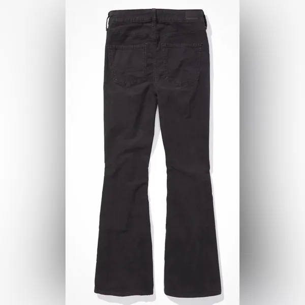 American Eagle Stretch Corduroy Super High-Waisted Flare Pant in Night Time Navy - Image 5