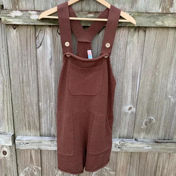 Free People Over It Short One Piece Brown Size M - Image 13