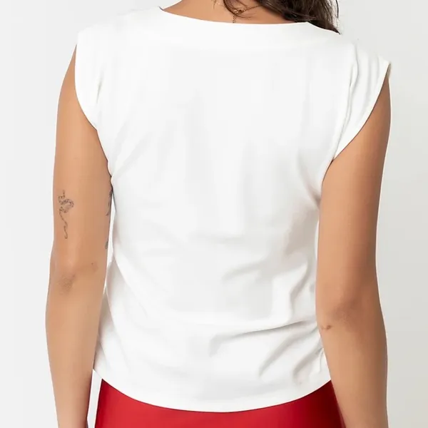 Anthro White Tee Shirt NWOT - Image 5
