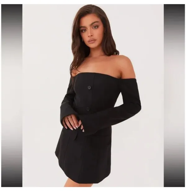 Peppermayo Black Blazer Mini Dress - Image 2
