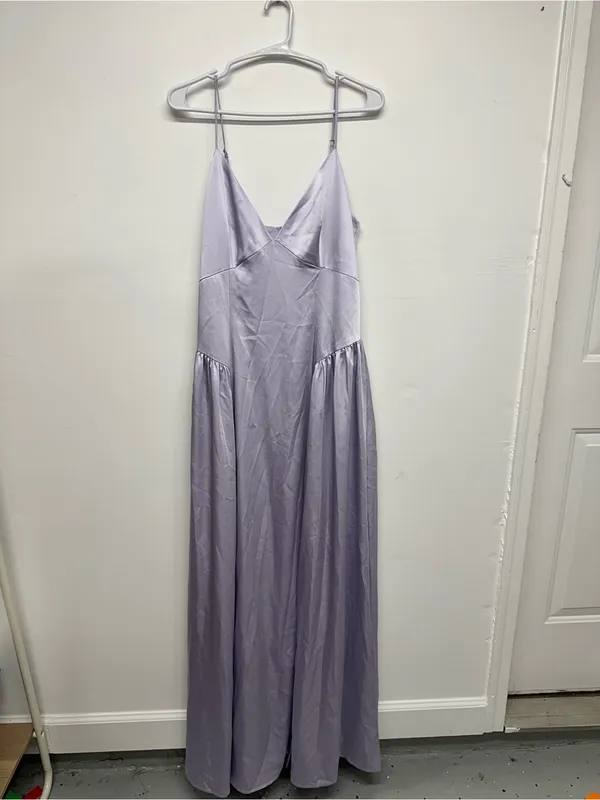Club L London Jonas Lilac Plunge-Neck Drop Waist Maxi Dress - NEW - Image 7