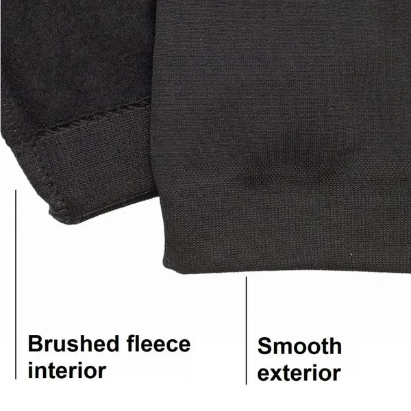 Fleece Lined Leggings - High Waisted Compression fit Winter Tights - Image 2