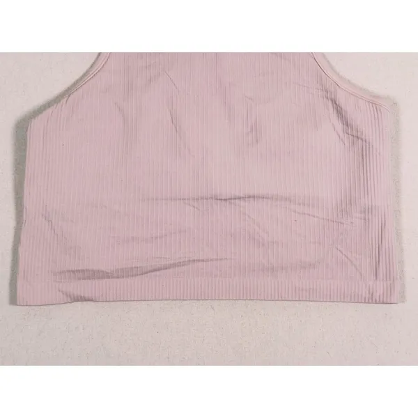 Lululemon Ebb to Street Cropped Tank Top Size 12 Pink Haze Racerback Gym Yoga - Image 9