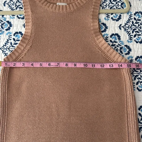 a new day Sleeveless Tan Knit Tank Top - Image 6