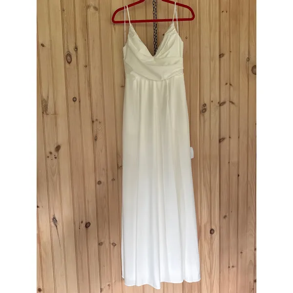 Lulus Choose Your Love White Surplice Sleeveless Dress Wedding Gown Elegant 6 - Image 2