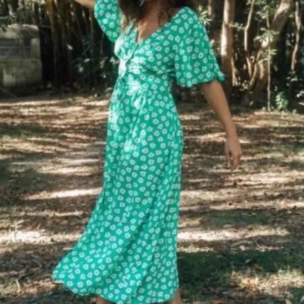 Billabong x Wrangler Floral Dress Size M - Image 3
