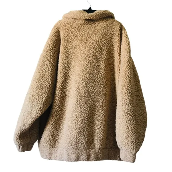 I.AM. GIA‎ Teddy Pixie Teddy Bear tan Coat jacket size M - Image 4