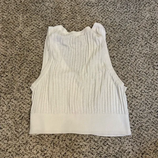 Free People Saturday Morning Crop in Ivory - Image 4