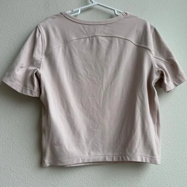 Lululemon Get Centered Short Sleeve *Nulu Color MITP Misty Pink Size 2/4 XS - Image 5