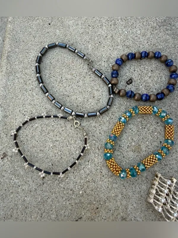 Jewelry Lot Bracelets Earrings Rock Charm Boho Vibes Costume Festival - Image 4