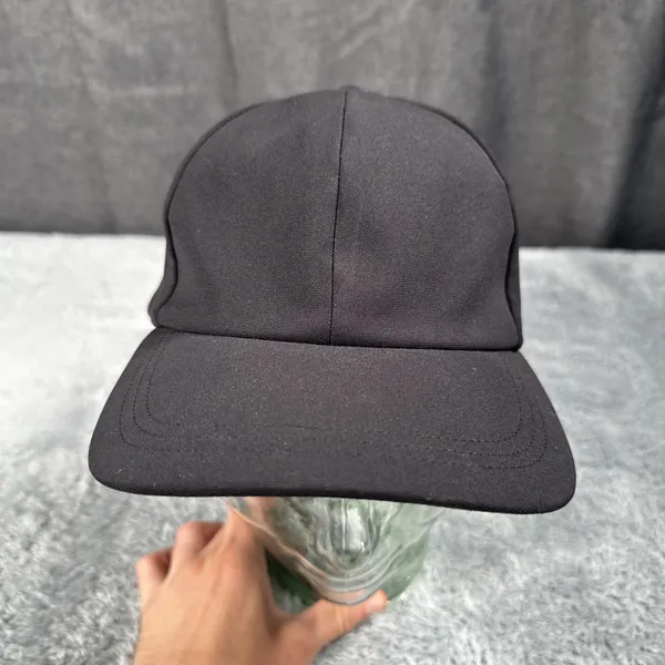 Lululemon Black Adjustable Baseball Cap Athletic Hat One Size OS Men's Gym - Image 2