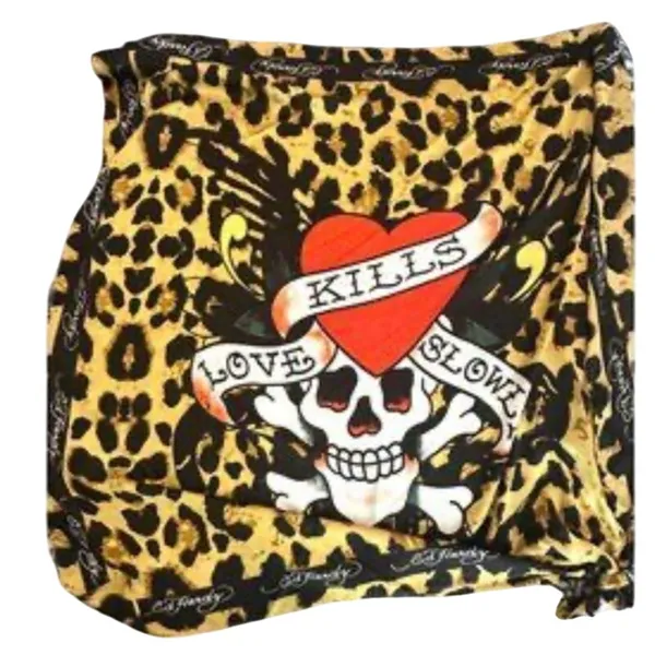 Ed Hardy Giant Love Kills Slowly Scarf New - Image 2