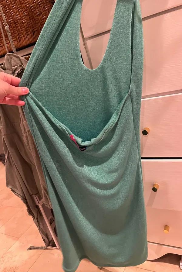 Edikted Green Halter Dress Mini - Image 6