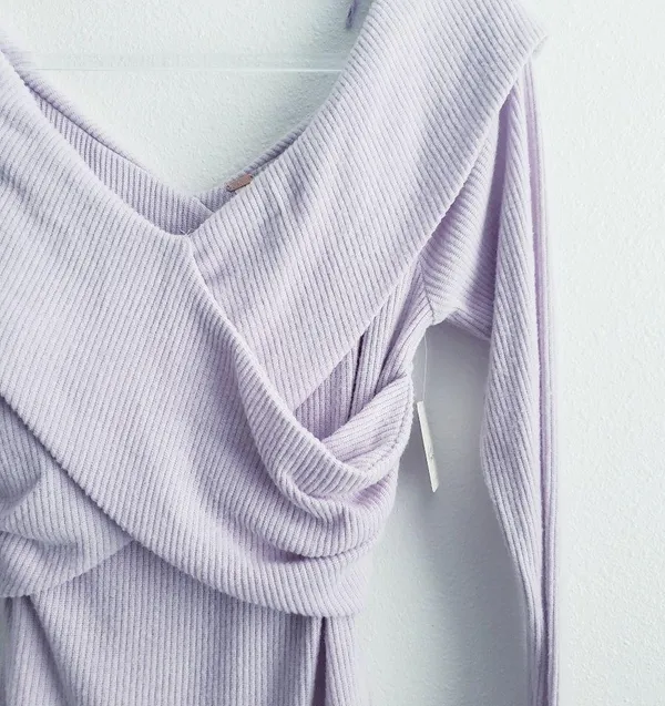 Free People NWT Marley Off The Sholder Long Sleeve Blouse - Image 7