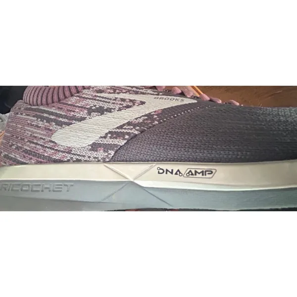 Brooks Ricochet Running Shoes Sneakers Womens 8.5 Purple DNA AMP Knit Athleisure - Image 10