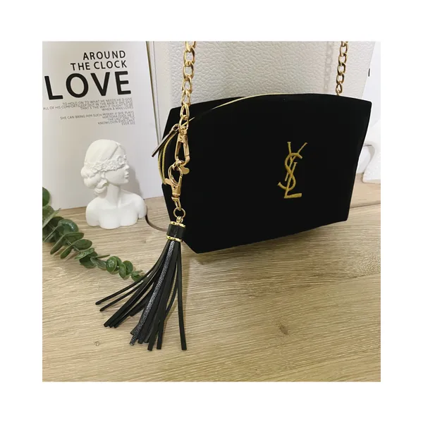 Yves Saint Laurent cosmetic Bag Pouch clutch Crossbody Bag - Image 3